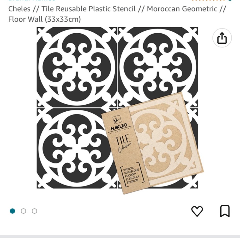 95. Reusable plastic stencil NWT
